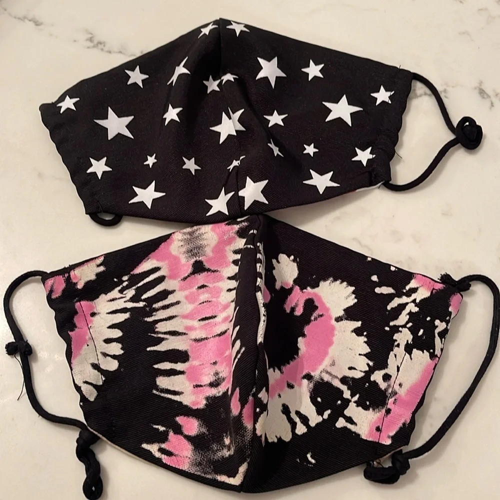Face MASK bundle (2)-  tye dye and stars